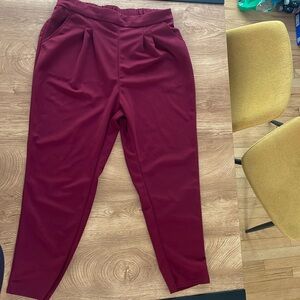 Burgundy dress pants
